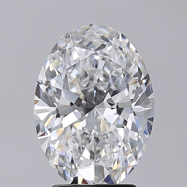 3.03 Carat Oval Shaped, Excellent Cut, D Color, VVS2 Clarity, IGI Certified Lab Grown Diamond