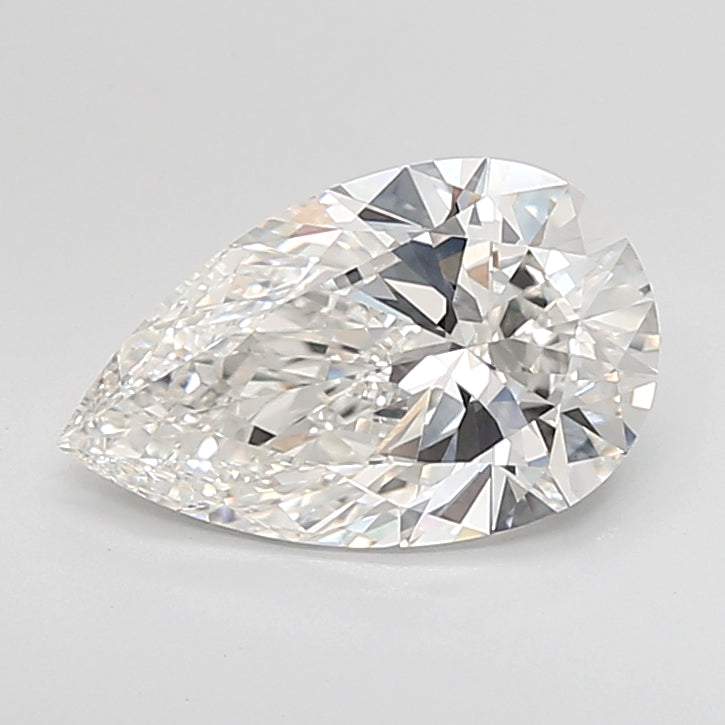 3.10 Carat Pear Shaped, Ideal Cut, G Color, VVS2 Clarity, IGI Certified Lab Grown Diamond