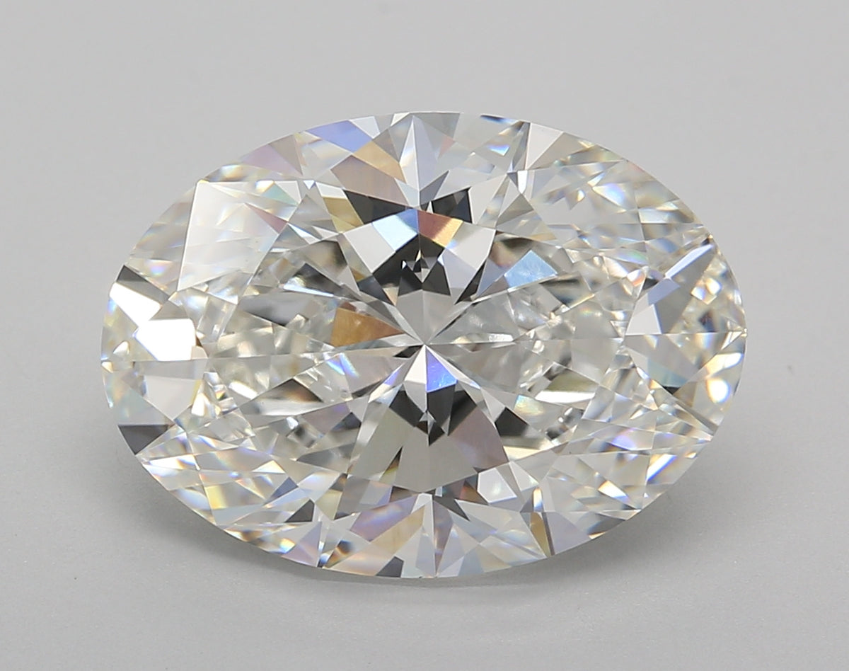 7.02 Carat Oval Shaped, Excellent Cut, F Color, VVS2 Clarity, IGI Certified Lab Grown Diamond