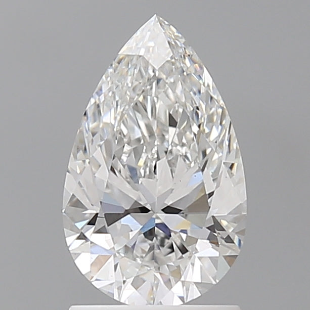 1.54 Carat Pear Shaped, Ideal Cut, E Color, VS1 Clarity, IGI Certified Lab Grown Diamond