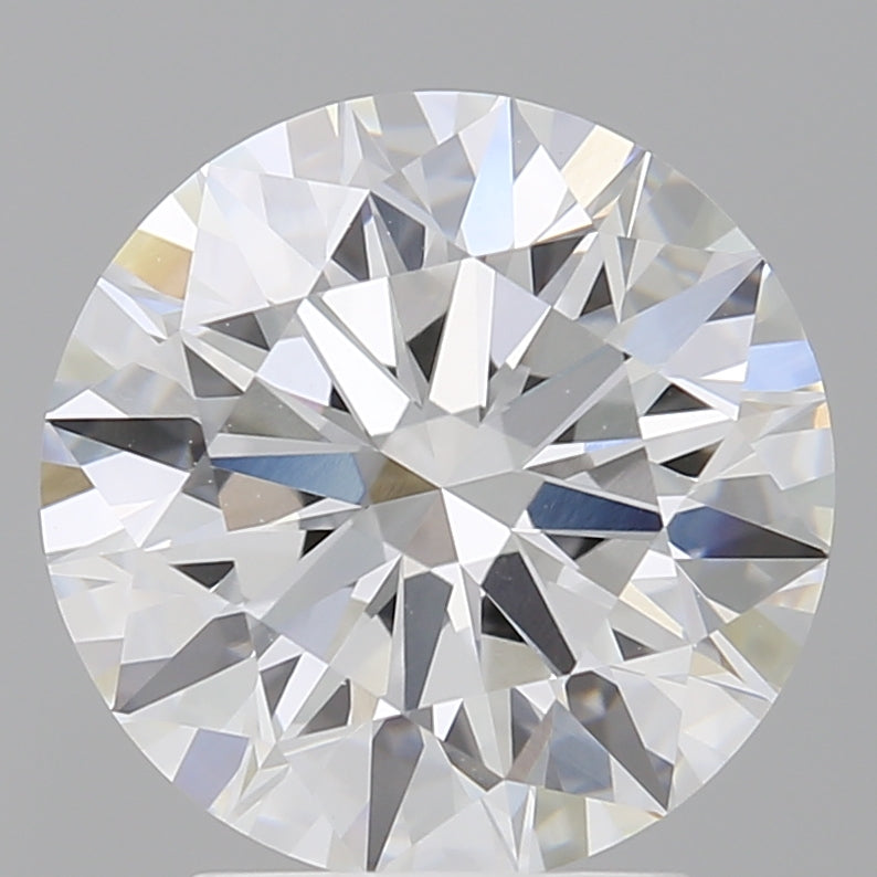 3.08 Carat Round Shaped, Ideal Cut, E Color, VVS2 Clarity, IGI Certified Lab Grown Diamond