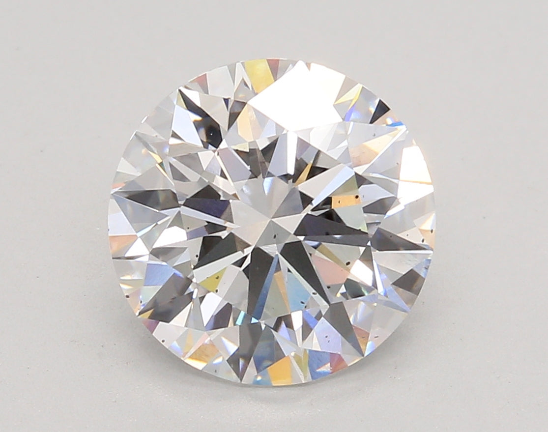 4.09 Carat Round Shaped, Ideal Cut, D Color, SI1 Clarity, IGI Certified Lab Grown Diamond