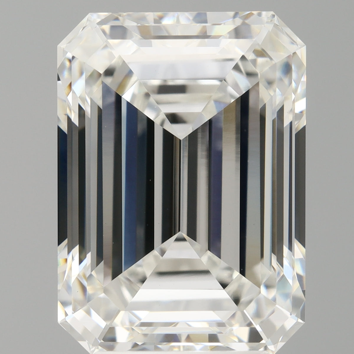5.08 Carat Emerald Shaped, Ideal Cut, F Color, VVS2 Clarity, IGI Certified Lab Grown Diamond