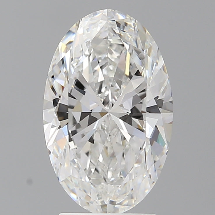 3.09 Carat Oval Shaped, Ideal Cut, E Color, VVS2 Clarity, IGI Certified Lab Grown Diamond