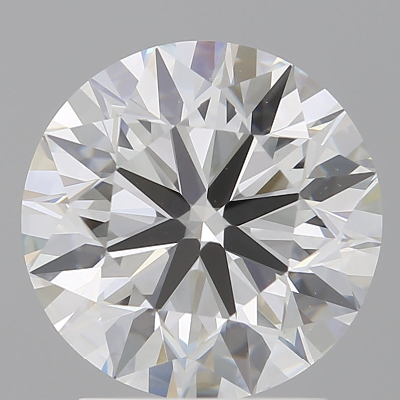 2.51 Carat Round Shaped, Ideal Cut, F Color, VVS2 Clarity, IGI Certified Lab Grown Diamond