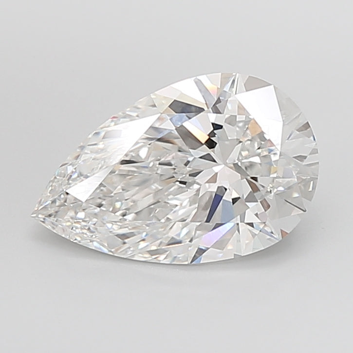 5.05 Carat Pear Shaped, Ideal Cut, E Color, VVS2 Clarity, IGI Certified Lab Grown Diamond