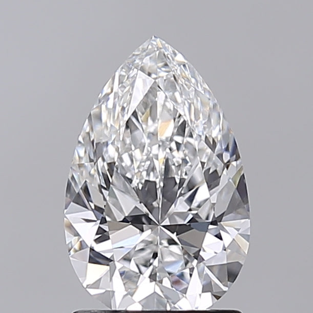 1.51 Carat Pear Shaped, Excellent Cut, D Color, VVS2 Clarity, IGI Certified Lab Grown Diamond
