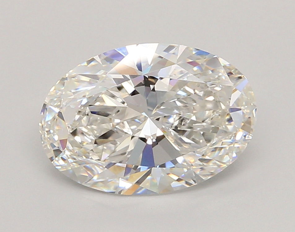 3.07 Carat Oval Shaped, Ideal Cut, F Color, VVS2 Clarity, IGI Certified Lab Grown Diamond