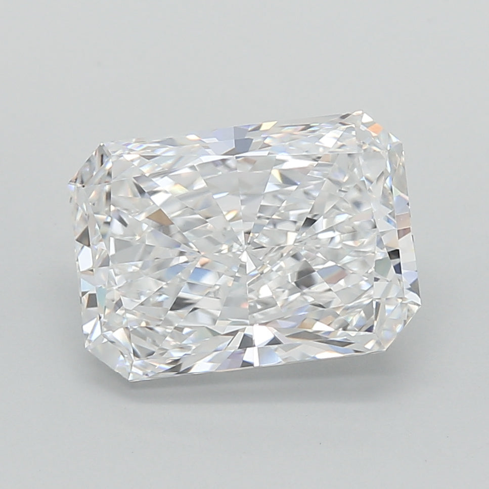 3.06 Carat Radiant Shaped, Excellent Cut, E Color, VVS2 Clarity, IGI Certified Lab Grown Diamond