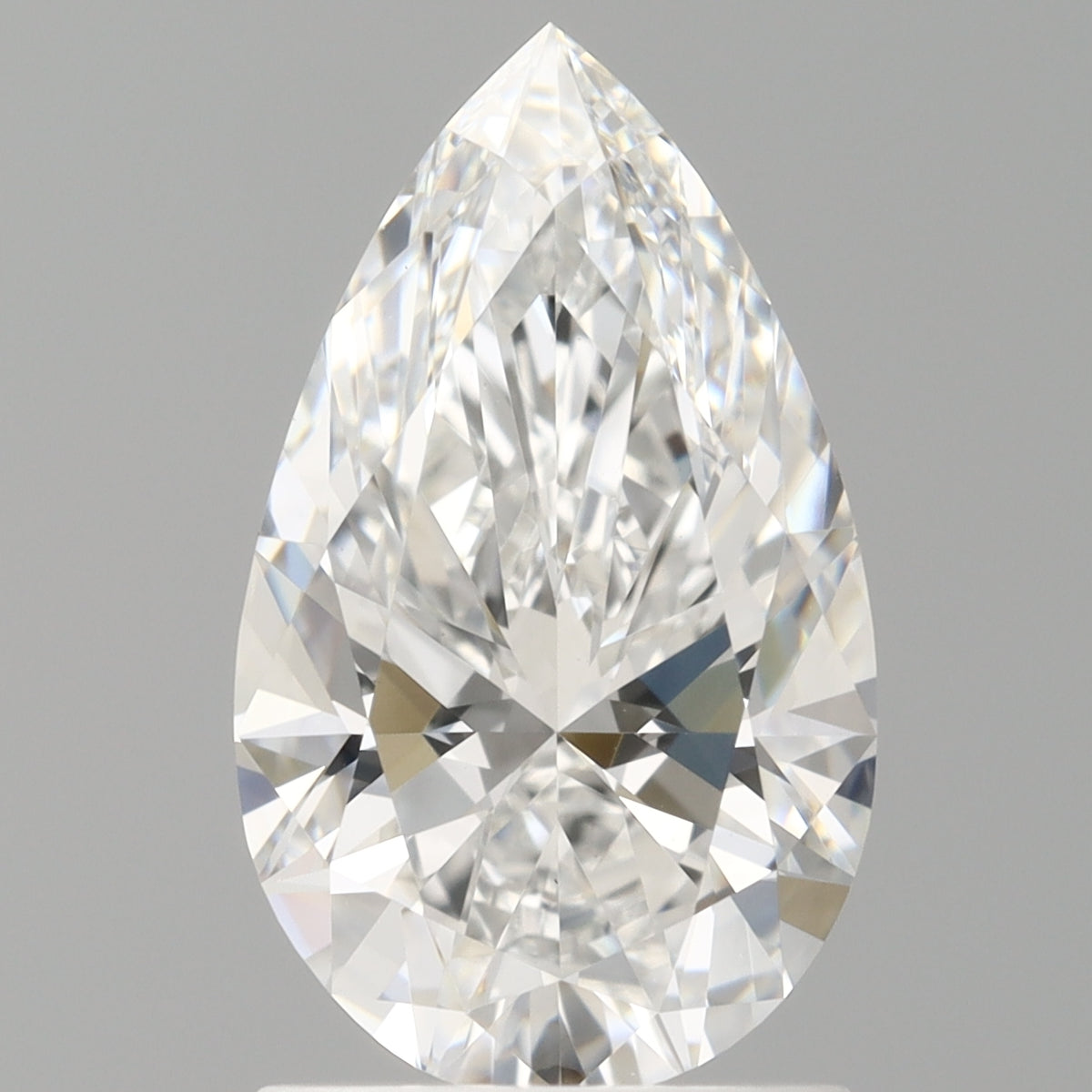 1.59 Carat Pear Shaped, Ideal Cut, E Color, VVS2 Clarity, IGI Certified Lab Grown Diamond
