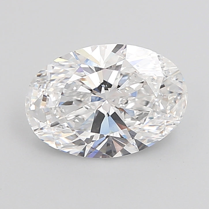 3.05 Carat Oval Shaped, Ideal Cut, D Color, VVS2 Clarity, IGI Certified Lab Grown Diamond