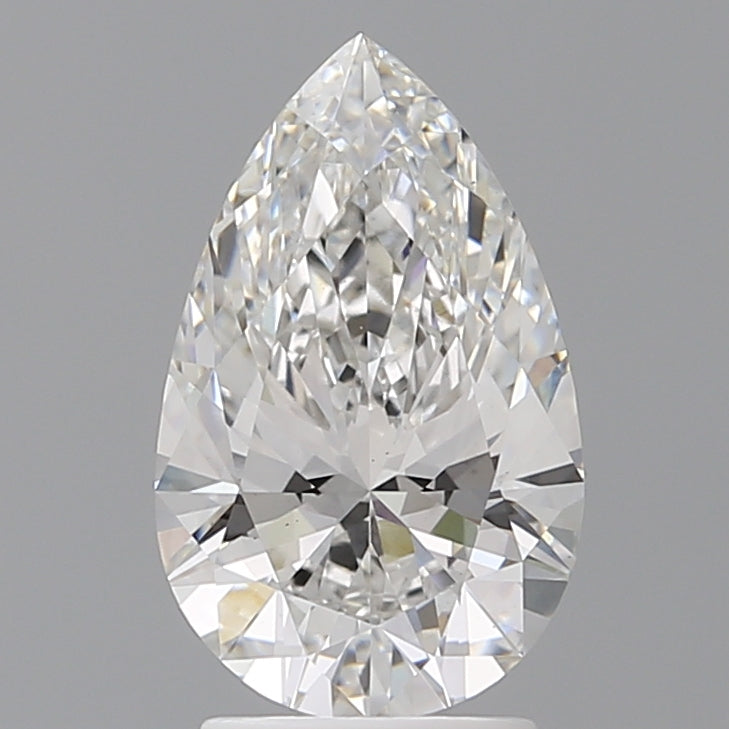 2.59 Carat Pear Shaped, Ideal Cut, E Color, VS1 Clarity, IGI Certified Lab Grown Diamond
