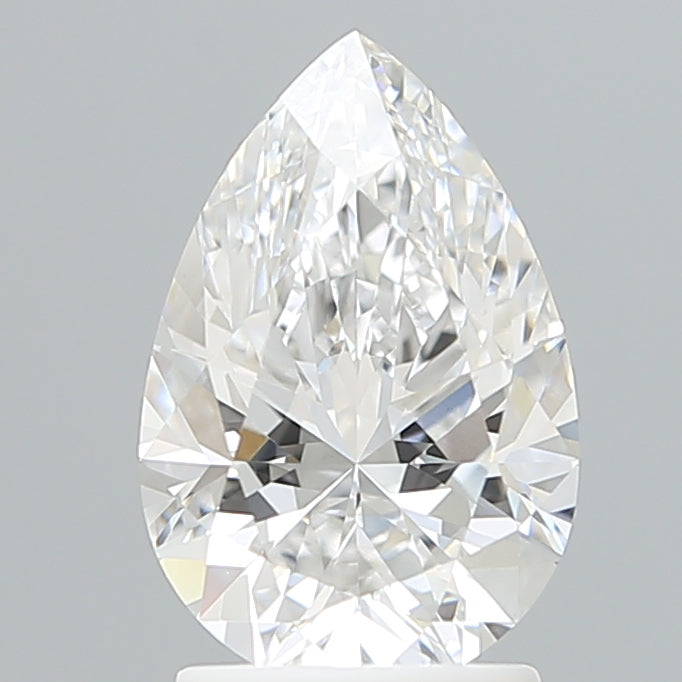 2.11 Carat Pear Shaped, Excellent Cut, D Color, VVS2 Clarity, IGI Certified Lab Grown Diamond