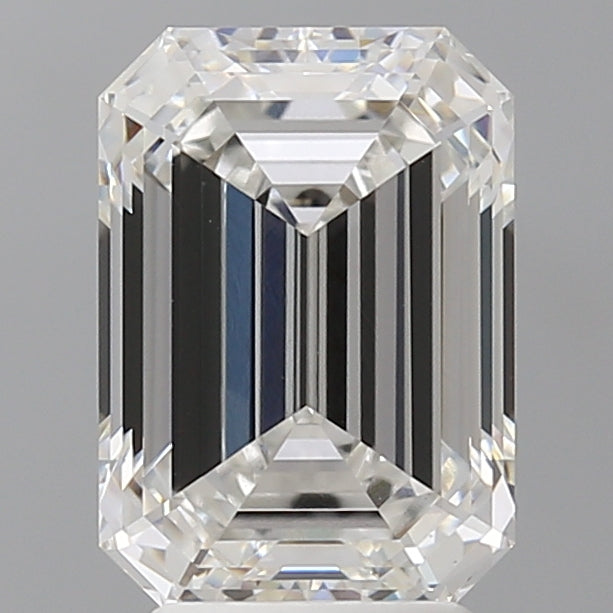 3.55 Carat Emerald Shaped, Ideal Cut, F Color, VVS2 Clarity, IGI Certified Lab Grown Diamond
