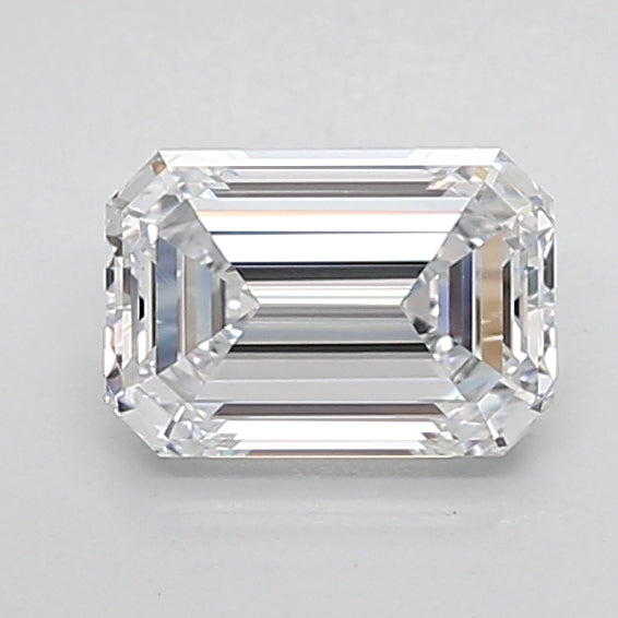 1.53 Carat Emerald Shaped, Ideal Cut, E Color, VVS2 Clarity, IGI Certified Lab Grown Diamond