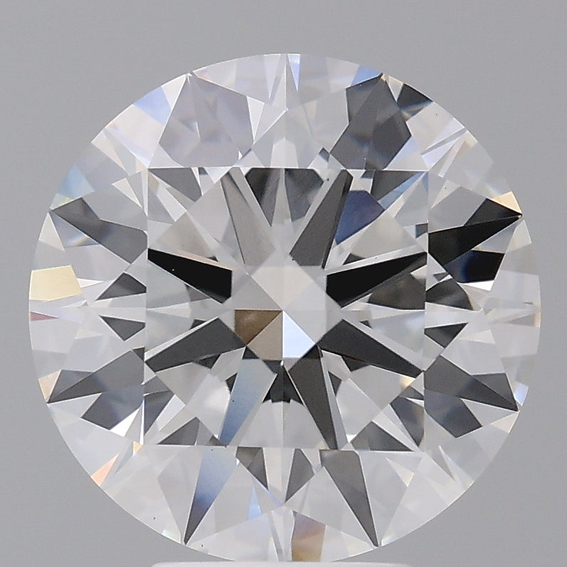 5.54 Carat Round Shaped, Ideal Cut, E Color, VVS2 Clarity, IGI Certified Lab Grown Diamond