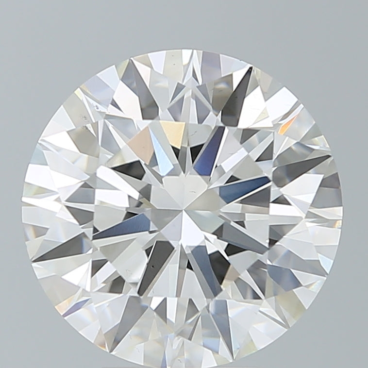 6.03 Carat Round Shaped, Ideal Cut, G Color, VS2 Clarity, IGI Certified Lab Grown Diamond
