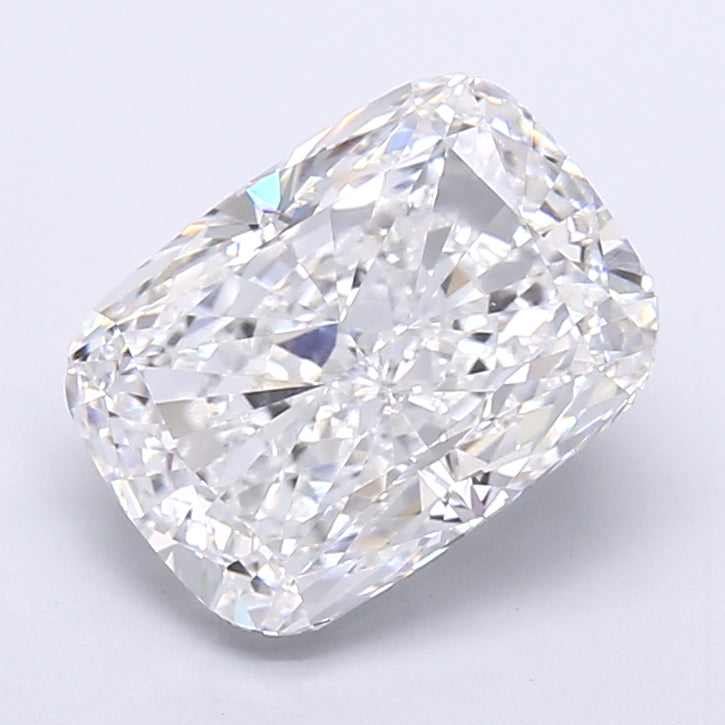 6.15 Carat Cushion Shaped, Very Good Cut, D Color, VVS2 Clarity, IGI Certified Lab Grown Diamond
