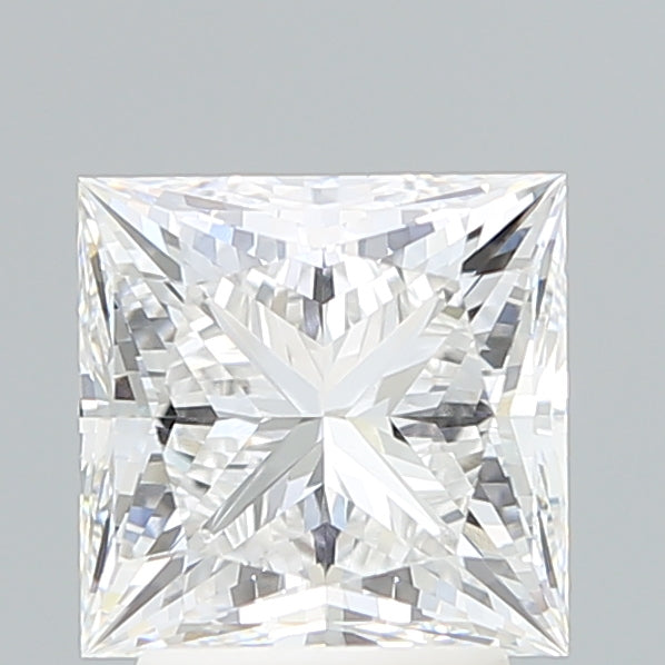 3.10 Carat Princess Shaped, Ideal Cut, D Color, VVS2 Clarity, IGI Certified Lab Grown Diamond