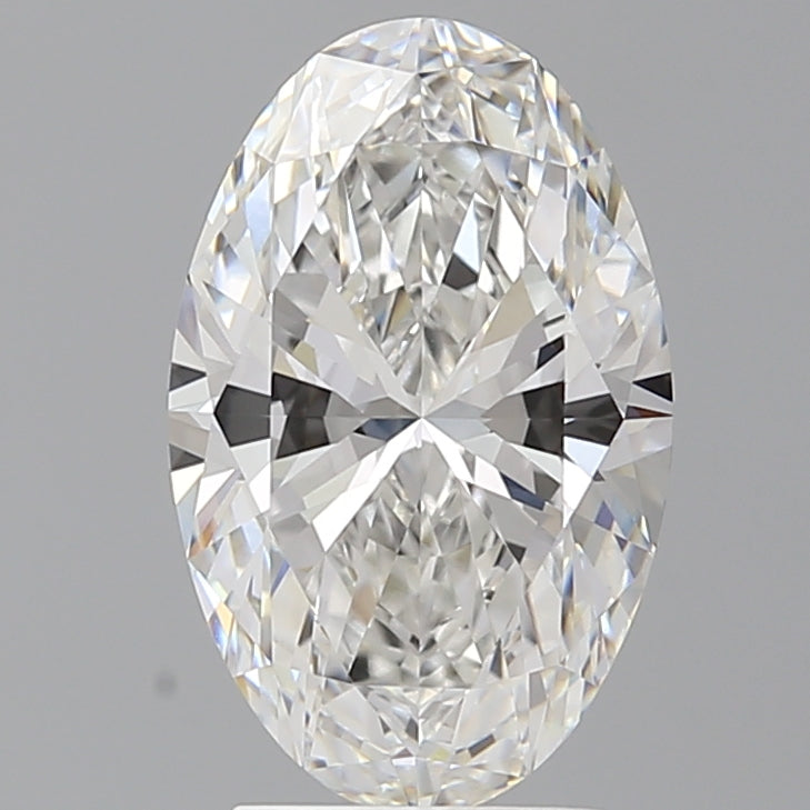 3.09 Carat Oval Shaped, Ideal Cut, F Color, VVS2 Clarity, IGI Certified Lab Grown Diamond