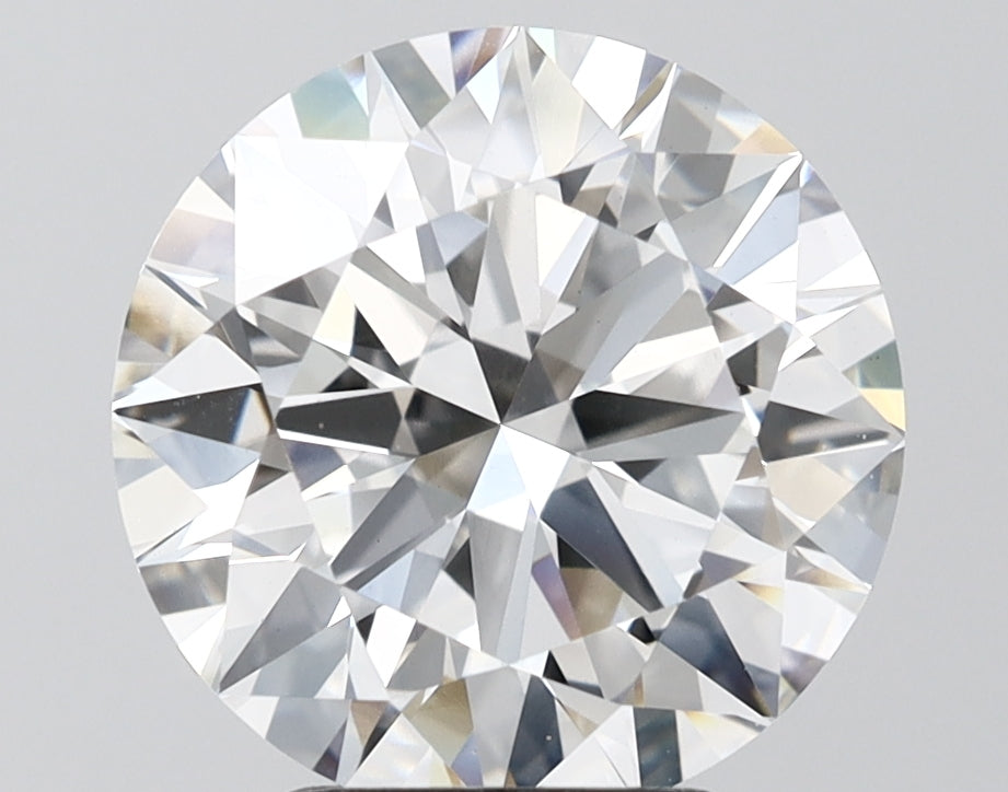 4.44 Carat Round Shaped, Ideal Cut, F Color, VVS2 Clarity, IGI Certified Lab Grown Diamond