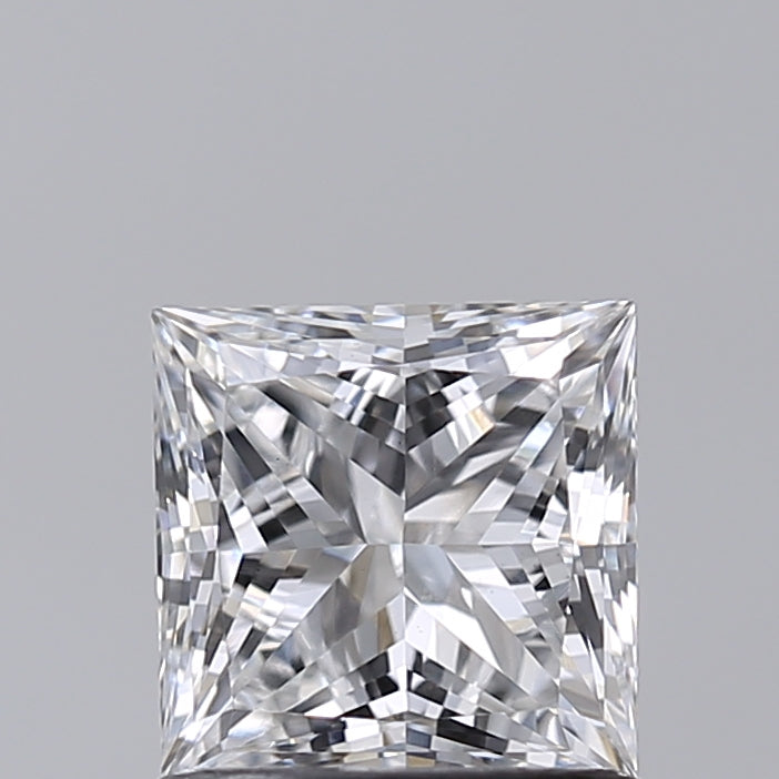 1.01 Carat Princess Shaped, Excellent Cut, E Color, VS1 Clarity, IGI Certified Lab Grown Diamond