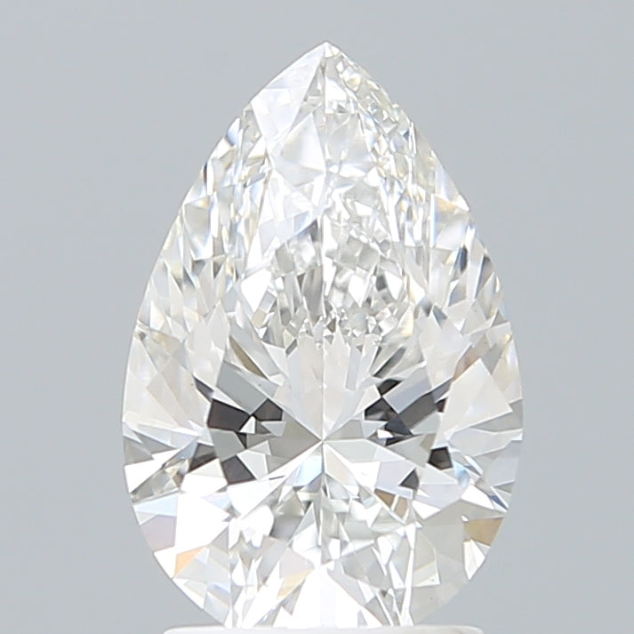 2.22 Carat Pear Shaped, Ideal Cut, F Color, VS1 Clarity, IGI Certified Lab Grown Diamond