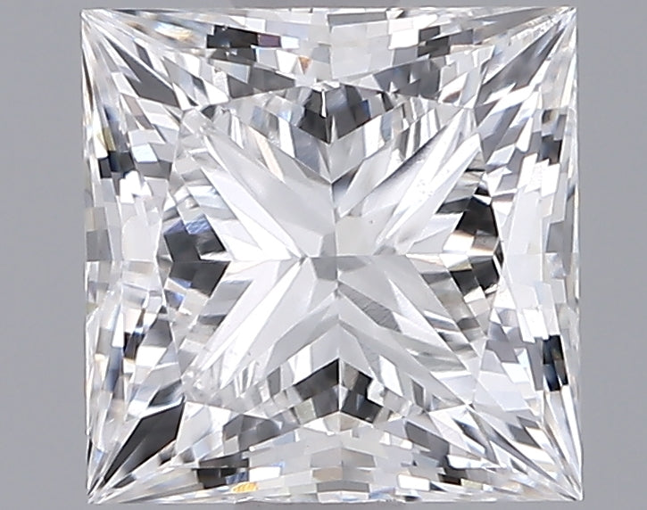 1.95 Carat Princess Shaped, Ideal Cut, F Color, VS1 Clarity, IGI Certified Lab Grown Diamond