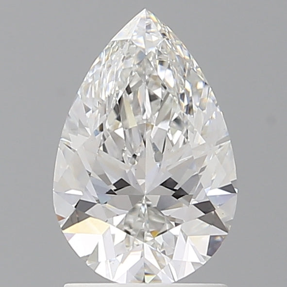 1.59 Carat Pear Shaped, Ideal Cut, E Color, VS1 Clarity, IGI Certified Lab Grown Diamond