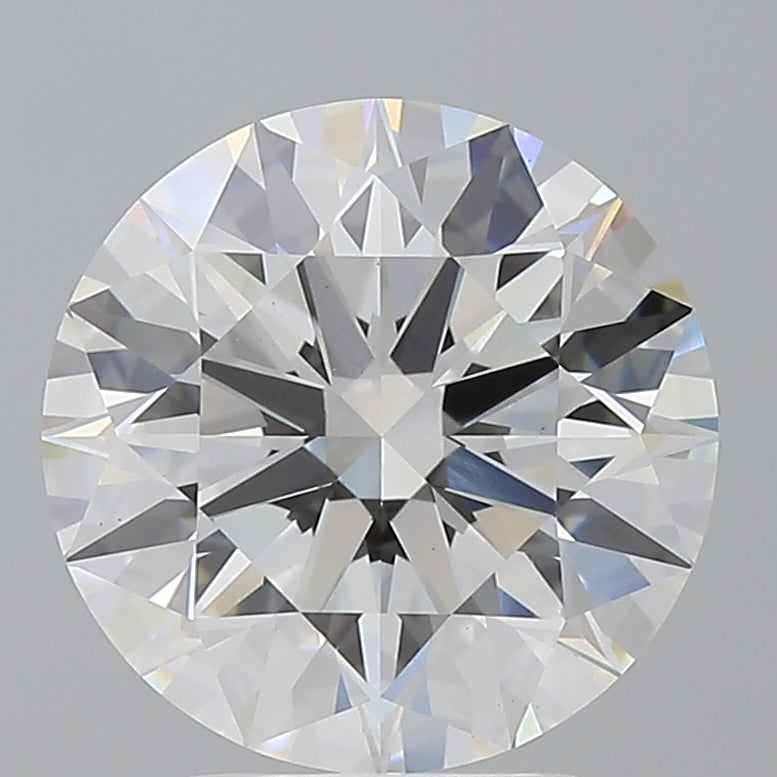 4.10 Carat Round Shaped, Ideal Cut, E Color, VVS2 Clarity, IGI Certified Lab Grown Diamond
