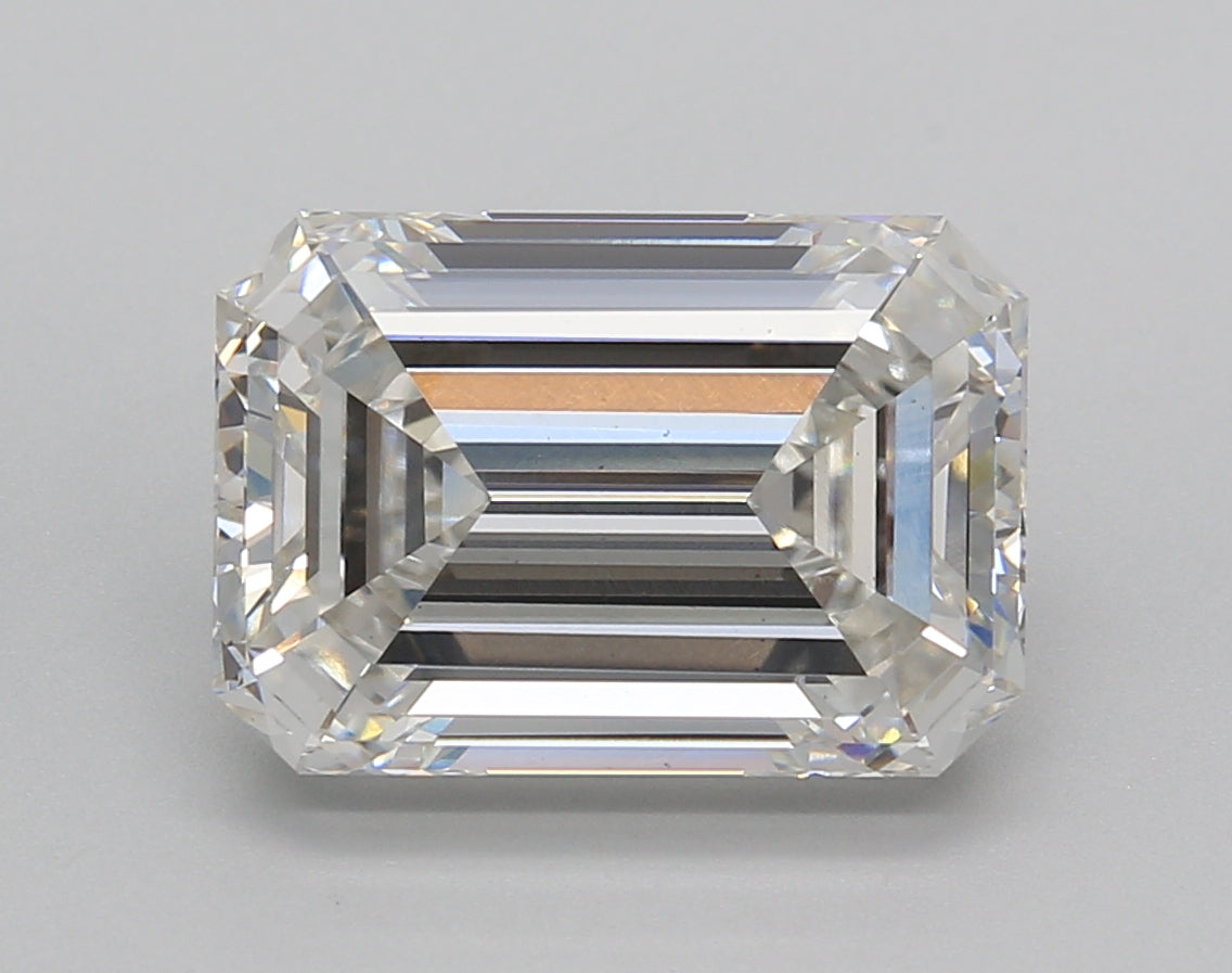 5.01 Carat Emerald Shaped, Very Good Cut, F Color, VS1 Clarity, IGI Certified Lab Grown Diamond