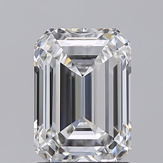 1.54 Carat Emerald Shaped, Ideal Cut, E Color, VVS1 Clarity, IGI Certified Lab Grown Diamond