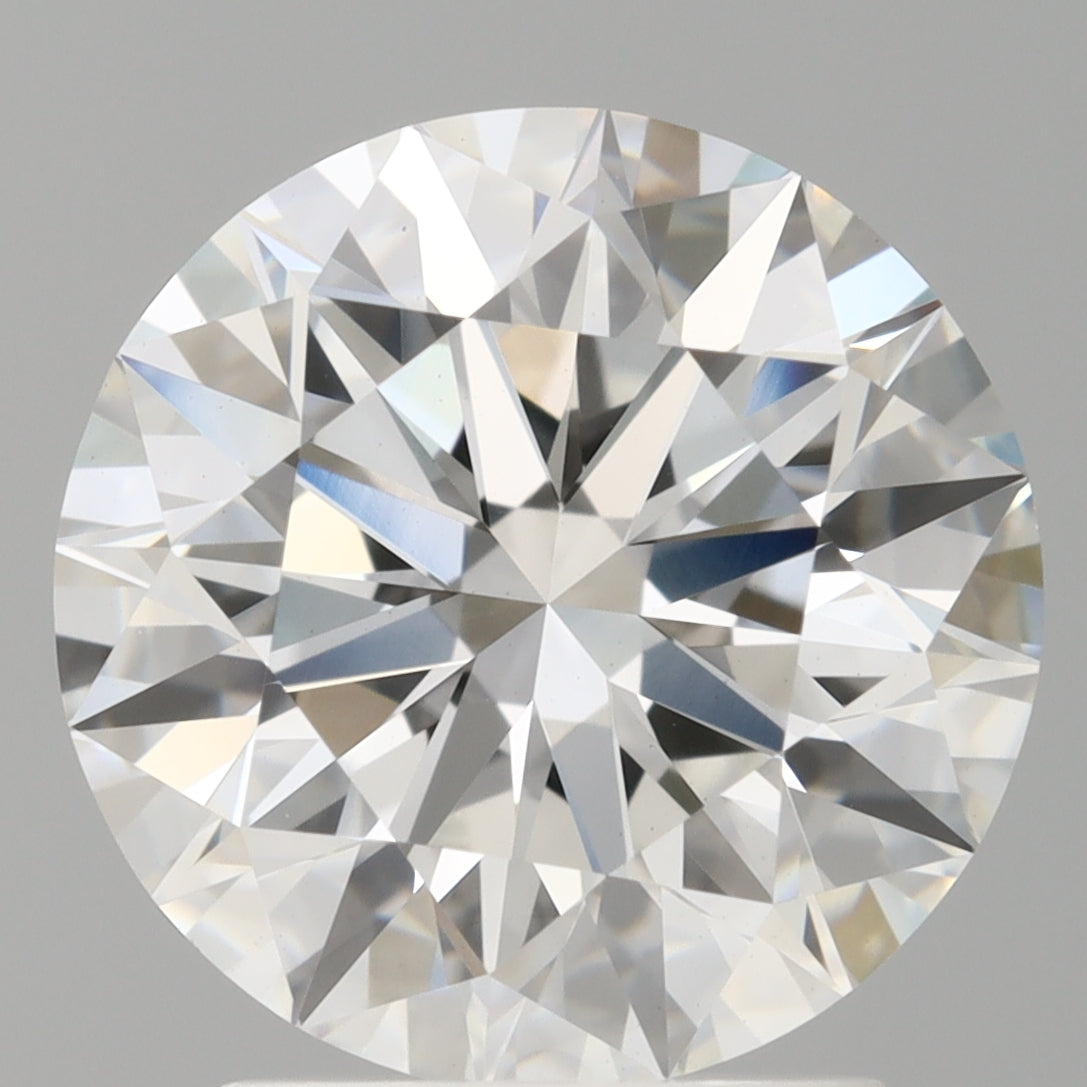 2.60 Carat Round Shaped, Ideal Cut, E Color, VVS2 Clarity, IGI Certified Lab Grown Diamond