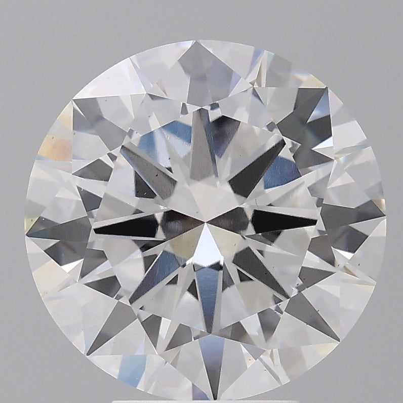 5.51 Carat Round Shaped, Excellent Cut, E Color, VS2 Clarity, IGI Certified Lab Grown Diamond