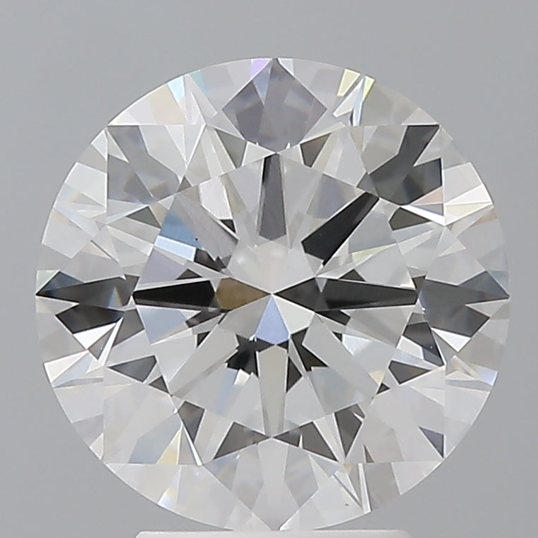 4.01 Carat Round Shaped, Ideal Cut, E Color, VVS2 Clarity, IGI Certified Lab Grown Diamond