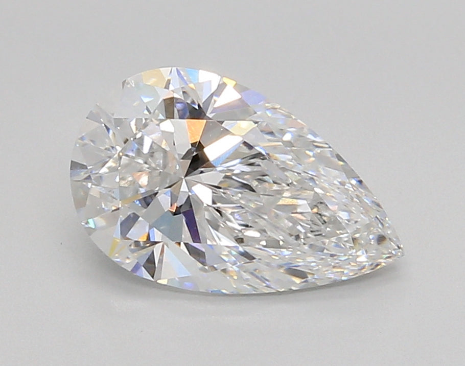 2.05 Carat Pear Shaped, Ideal Cut, D Color, VVS2 Clarity, IGI Certified Lab Grown Diamond