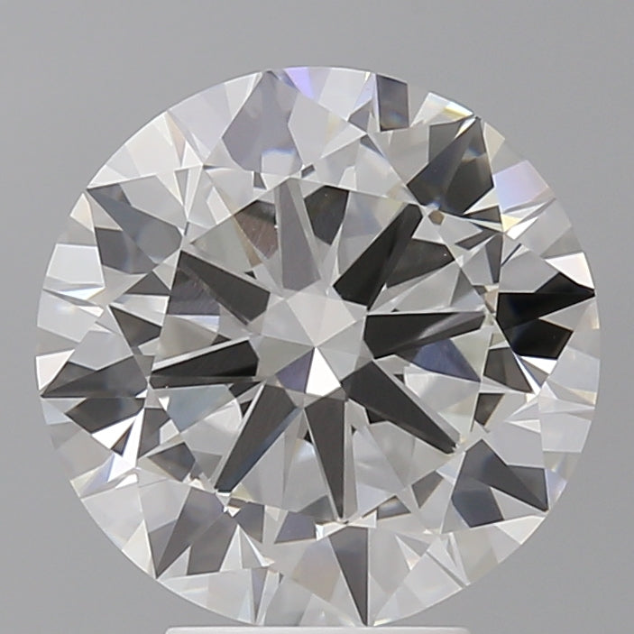 5.02 Carat Round Shaped, Excellent Cut, F Color, VVS2 Clarity, IGI Certified Lab Grown Diamond