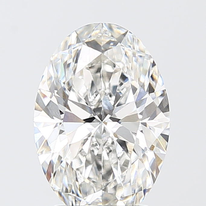 3.10 Carat Oval Shaped, Ideal Cut, F Color, VVS2 Clarity, IGI Certified Lab Grown Diamond