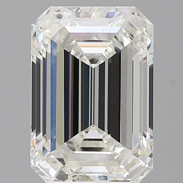 3.08 Carat Emerald Shaped, Ideal Cut, F Color, VVS2 Clarity, IGI Certified Lab Grown Diamond