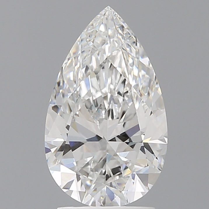 2.56 Carat Pear Shaped, Ideal Cut, E Color, VVS2 Clarity, IGI Certified Lab Grown Diamond