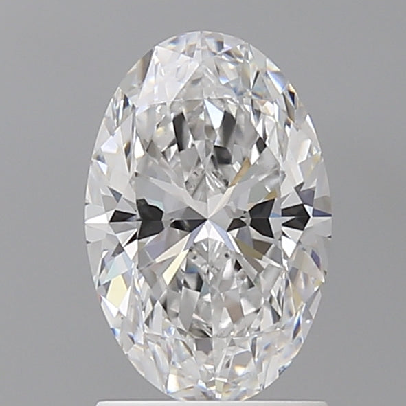 1.57 Carat Oval Shaped, Ideal Cut, D Color, VS1 Clarity, IGI Certified Lab Grown Diamond