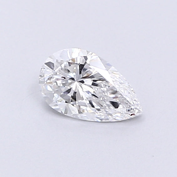 0.41 Carat Pear Shaped, Very Good Cut, D Color, VVS2 Clarity, IGI Certified Lab Grown Diamond