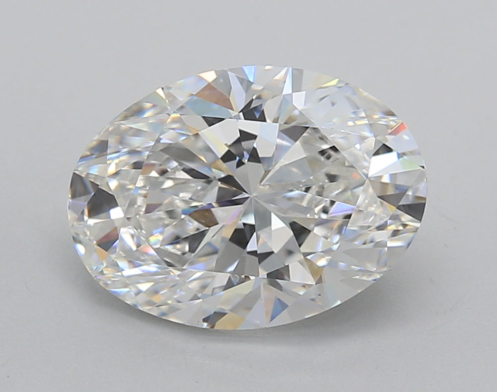 3.23 Carat Oval Shaped, Excellent Cut, E Color, VVS2 Clarity, IGI Certified Lab Grown Diamond