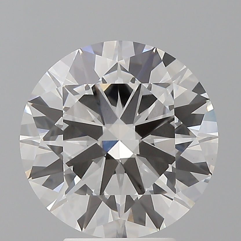4.02 Carat Round Shaped, Excellent Cut, E Color, VVS2 Clarity, IGI Certified Lab Grown Diamond