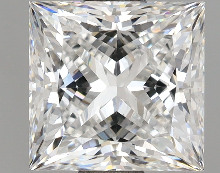2.01 Carat Princess Shaped, Ideal Cut, D Color, VVS2 Clarity, IGI Certified Lab Grown Diamond