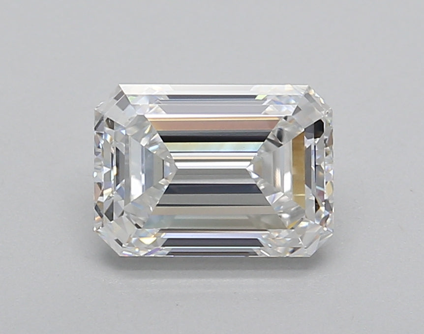 1.51 Carat Emerald Shaped, Excellent Cut, E Color, VVS2 Clarity, IGI Certified Lab Grown Diamond