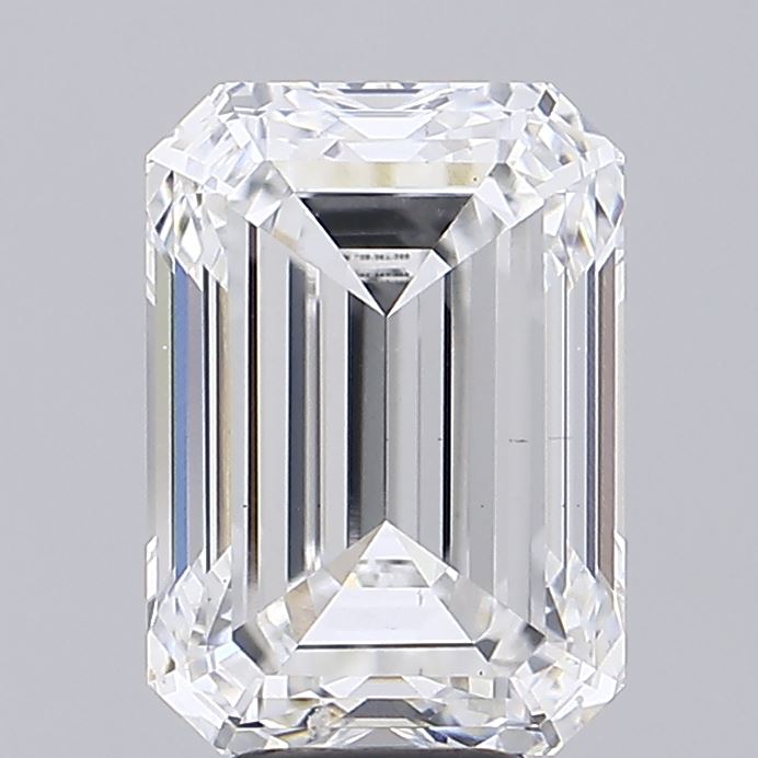 7.01 Carat Emerald Shaped, Ideal Cut, D Color, VS1 Clarity, IGI Certified Lab Grown Diamond