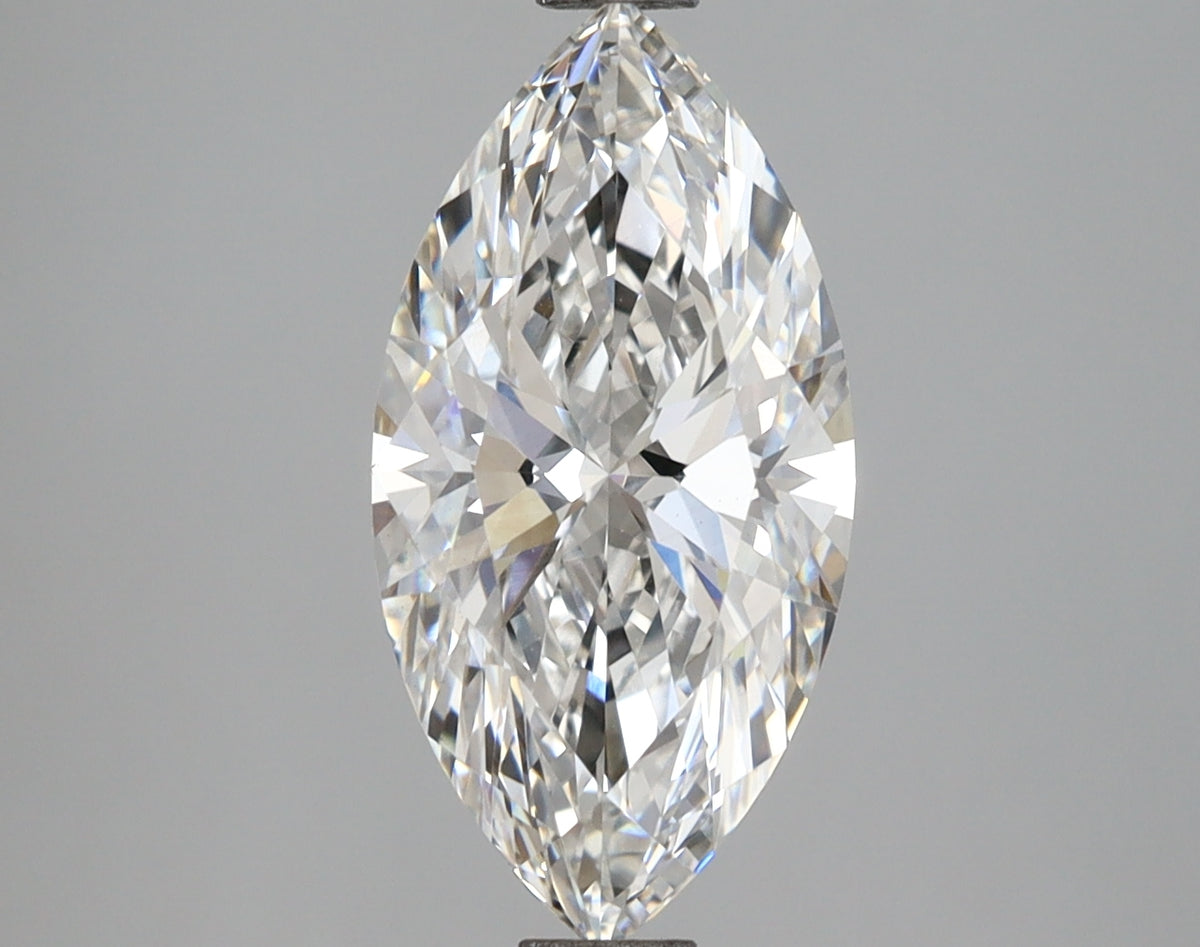 2.57 Carat Marquise Shaped, Ideal Cut, F Color, VS1 Clarity, IGI Certified Lab Grown Diamond