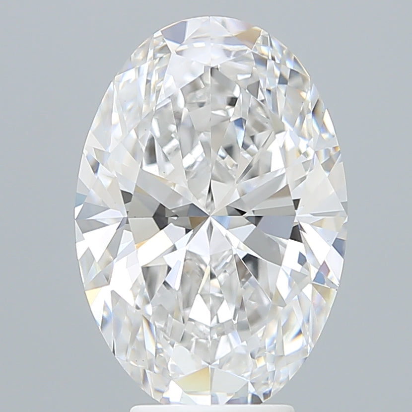 5.40 Carat Oval Shaped, Ideal Cut, D Color, VS1 Clarity, IGI Certified Lab Grown Diamond