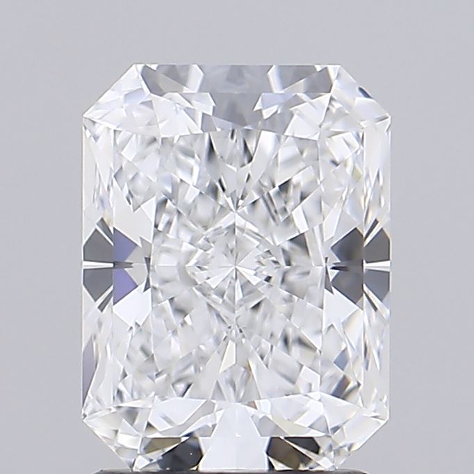 2.02 Carat Radiant Shaped, Excellent Cut, D Color, IF Clarity, IGI Certified Lab Grown Diamond